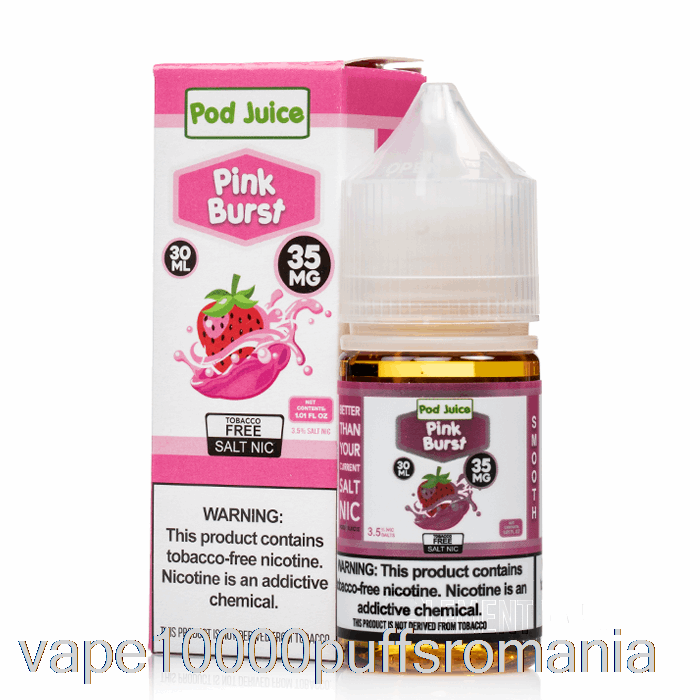 Vape Romania Pink Burst - Suc De Pastaie - 30ml 55mg